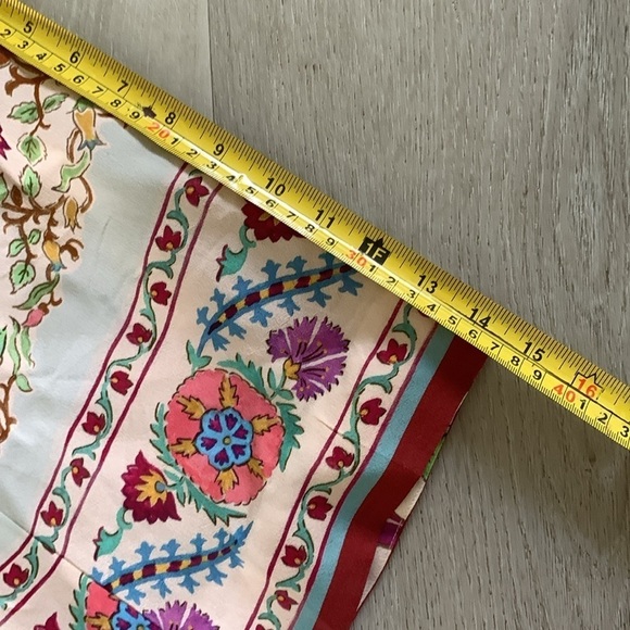 ZARA FLORAL LONG DUSTER XS BLOGGER FAV nwt bohemian festive cottage core floral‎ - Picture 9 of 11